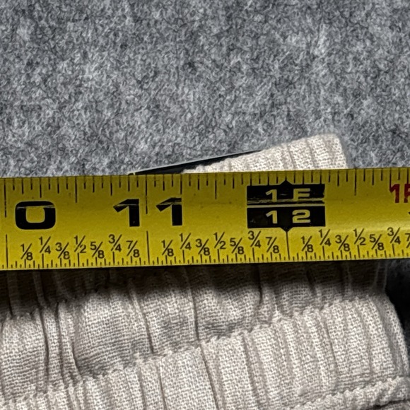 Abercrombie and Fitch Loose fit Linen Pants. XS with drawstrings Tan 25 W 34 L - Picture 7 of 8